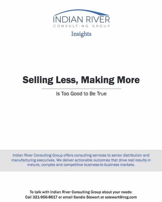 selling less, making more
