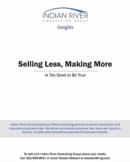 selling less, making more