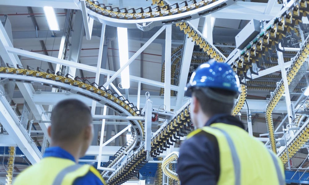 two men working in warehouse