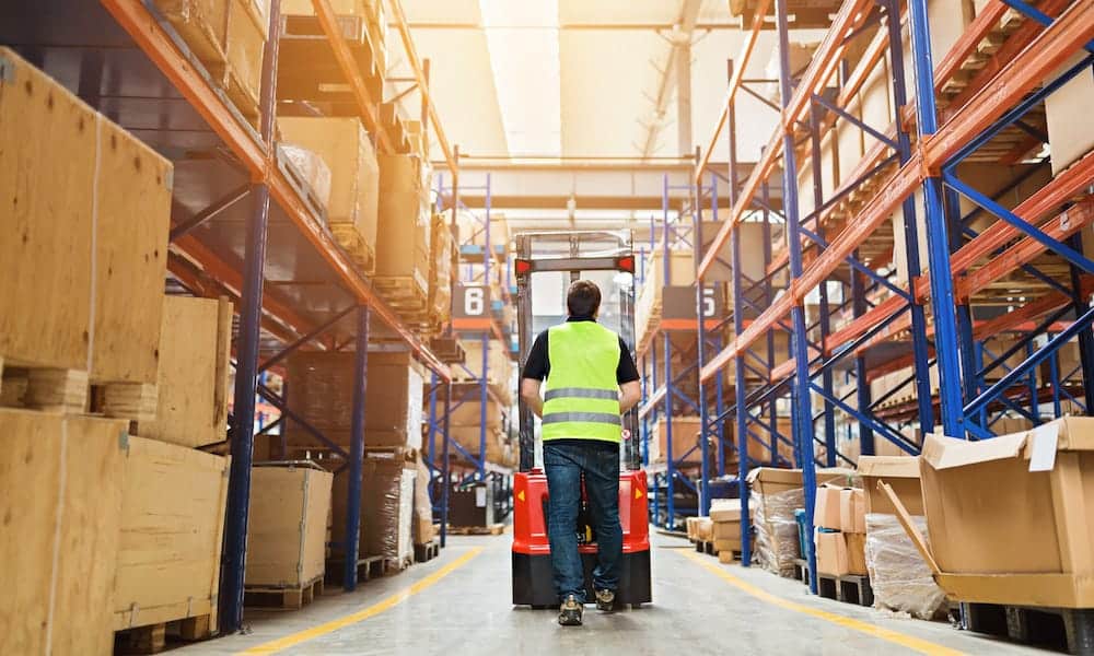 man working in warehouse